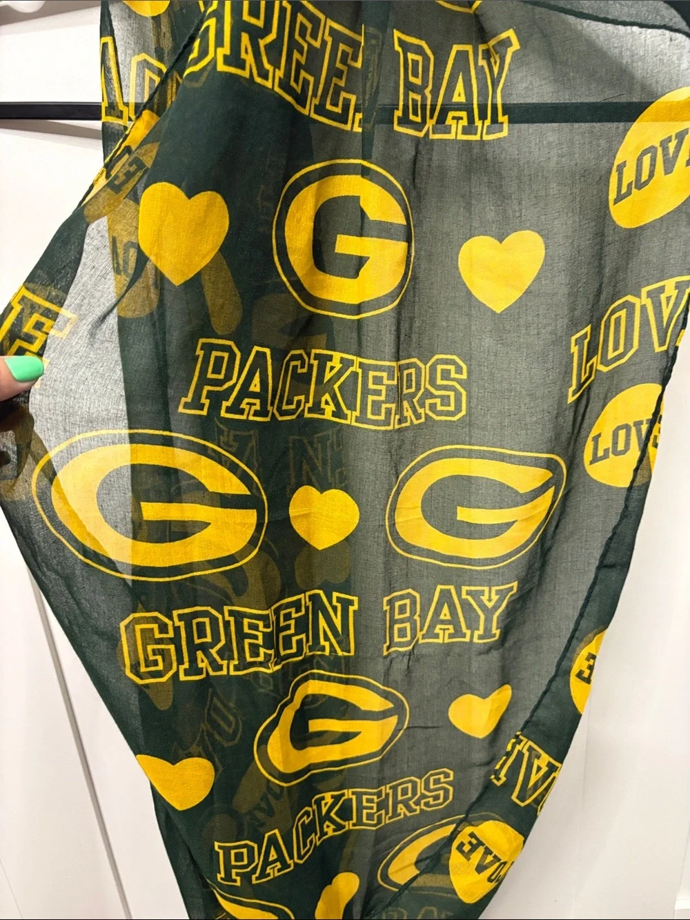 Green Bay Packers NFL Sheer Infinity Scarf